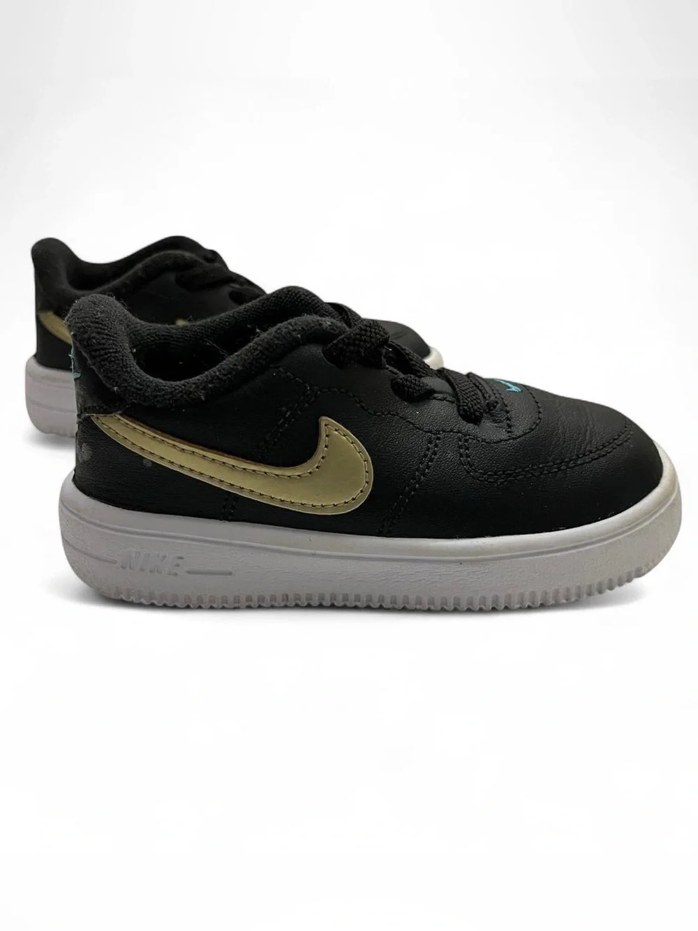 7C Nike Force 1 ‘18 TD Black Metallic Gold Star Toddler Unisex Sneakers